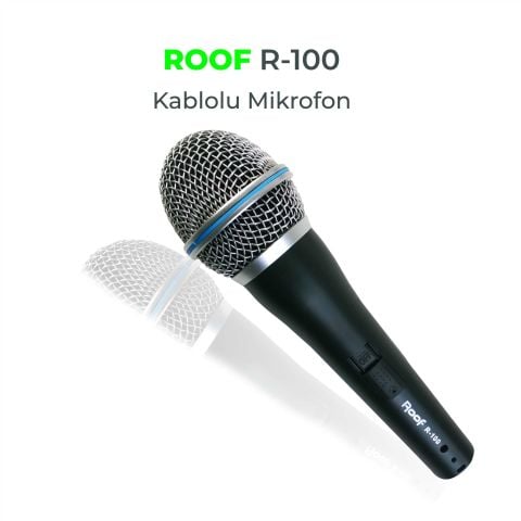 Roof R-100 Dinamik Vokal Mikrofon
