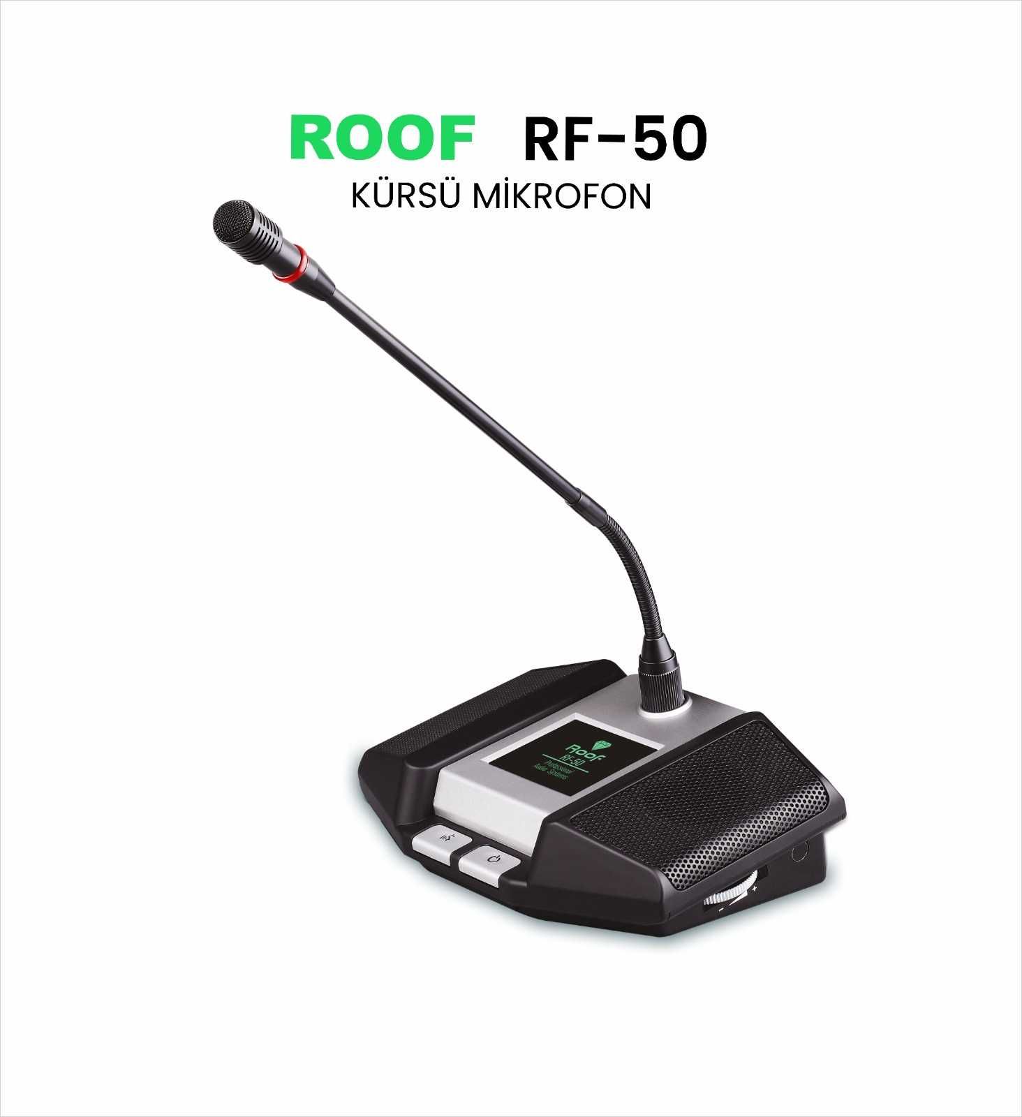 ROOF RF-50 Kürsü MİKROFON (EKRANLI VOLÜMLÜ)