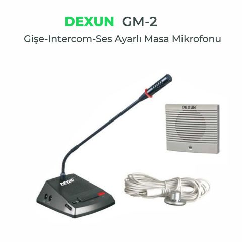 DEXUN GM-2 GİŞE İNTERKOM MİKROFON